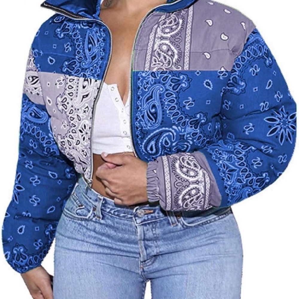 Blue Paisley Women's Jacket